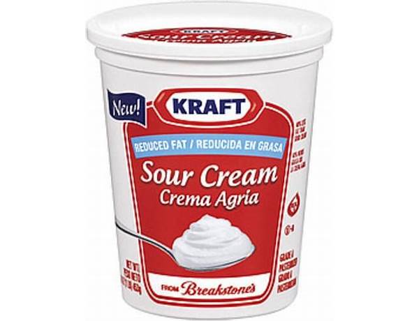 Reduced fat sour cream food facts