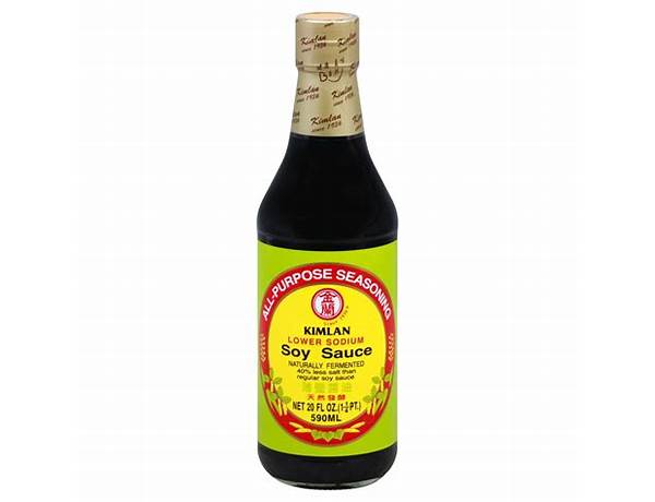 Reduced sodium soy sauce ingredients