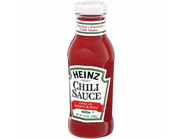 Regular chili sauce bottle food facts