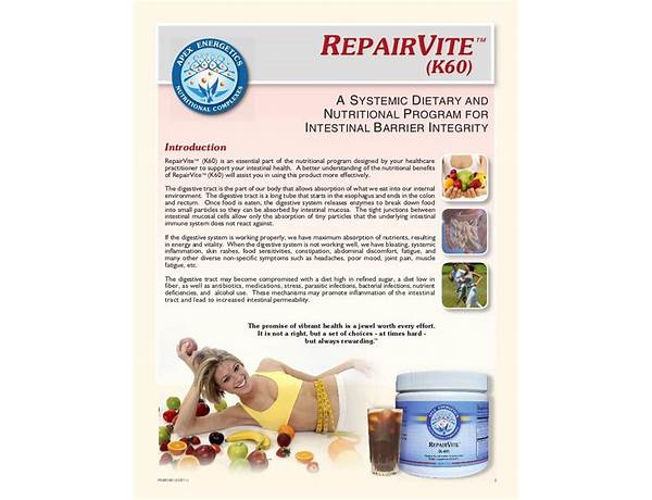 Repair vite food facts