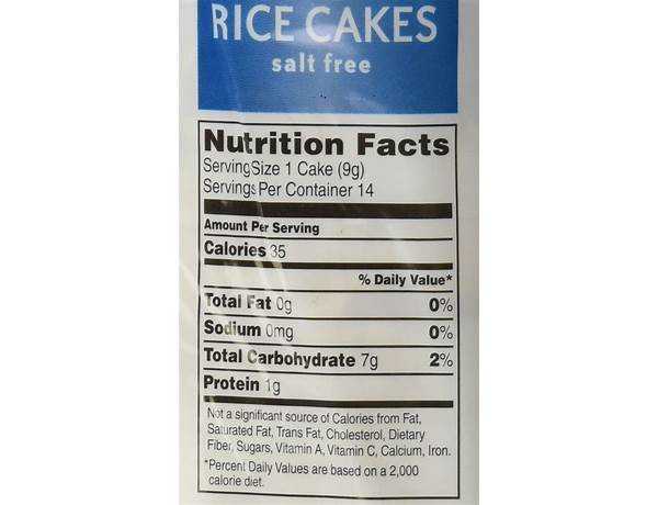 Rice cake food facts