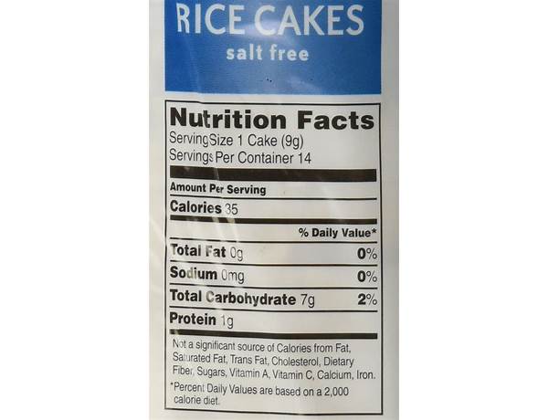 Rice cakes food facts