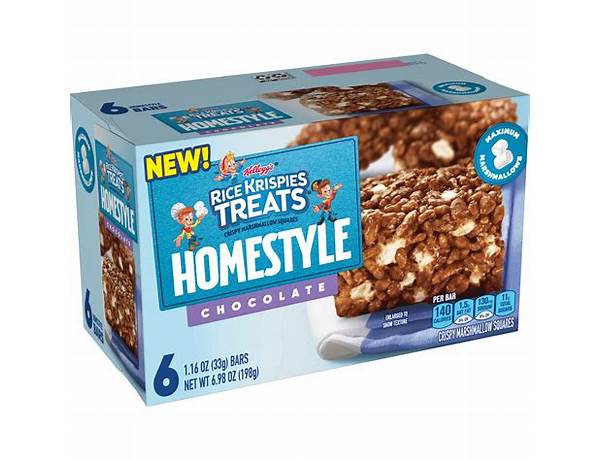 Rice krispies home style chocolate food facts