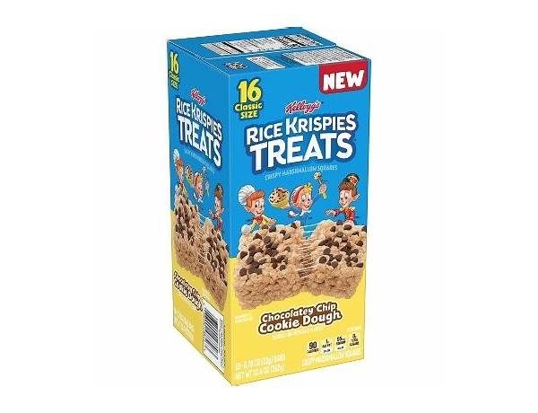 Rice krispies treats chocolate chip cookie dough food facts