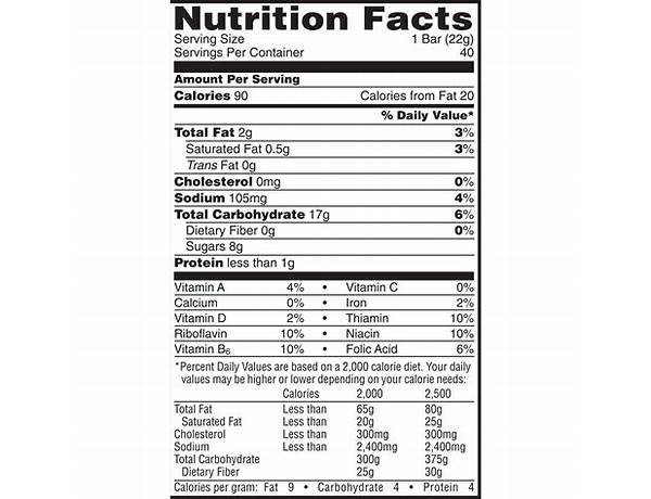 Rice krispies treats nutrition facts