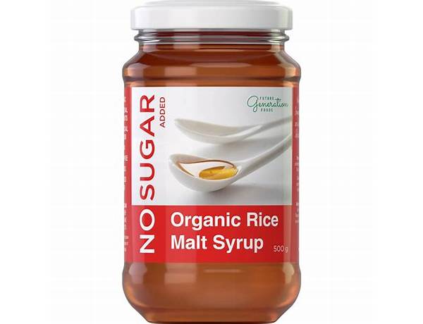 Rice sugar syrup ingredients