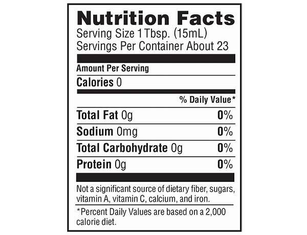 Rice vinegar nutrition facts