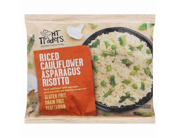 Riced cauliflower asparagus risotto food facts