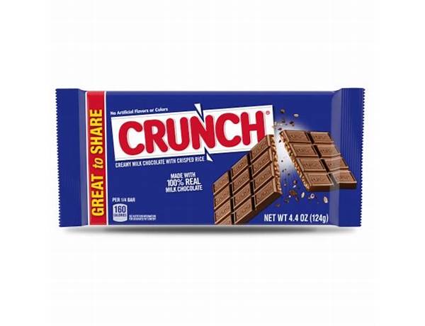 Ricemilk crunch chocolate candy bar food facts