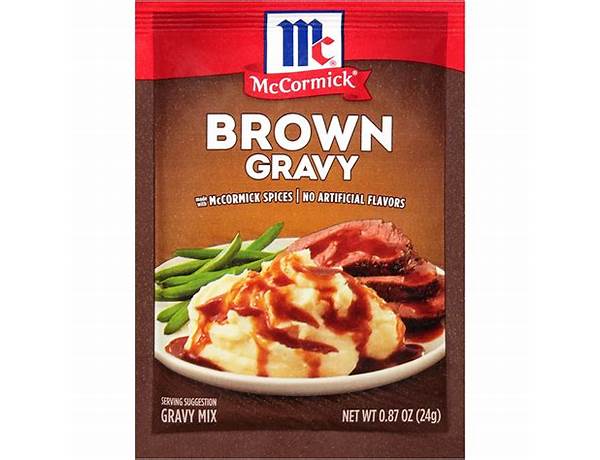 Rich brown gravy mix food facts