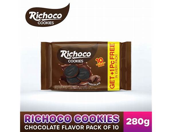 Richoco cookies 10's nutrition facts