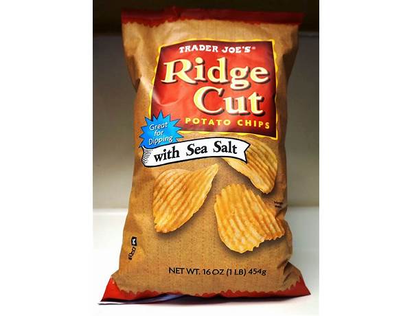 Ridge cut paprika potato chips food facts