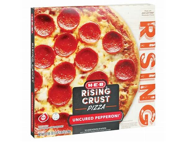 Rising crust pepperoni frozen pizza food facts