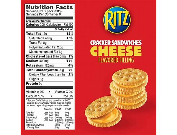 Ritz cheese food facts