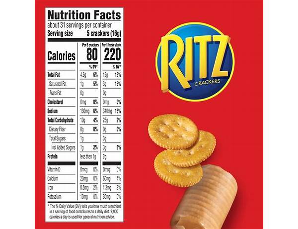 Ritz crackers 1x61.650 oz nutrition facts