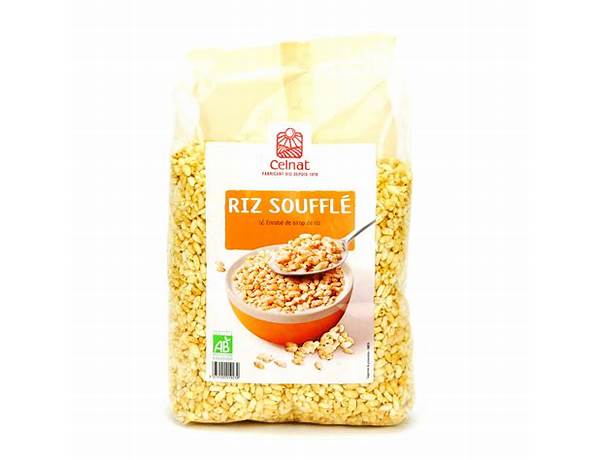 Riz soufflé bio food facts