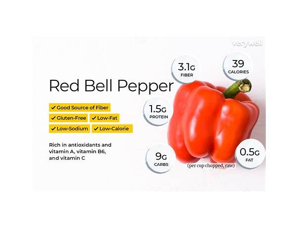 Roasted garlic and red bell pepper food facts