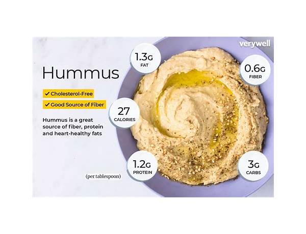 Roasted garlic hummus food facts