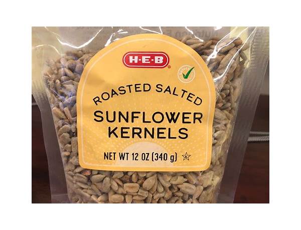 Roasted salted sunflower kernels food facts