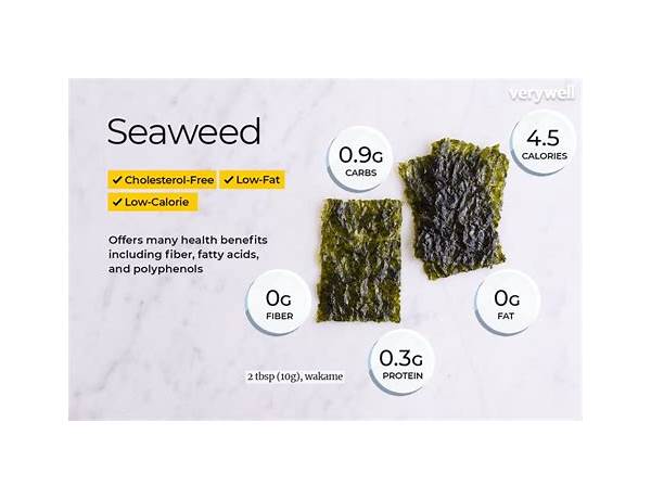 Roasted seaweed food facts