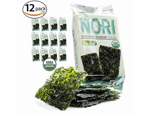 Roasted seaweed snacks food facts