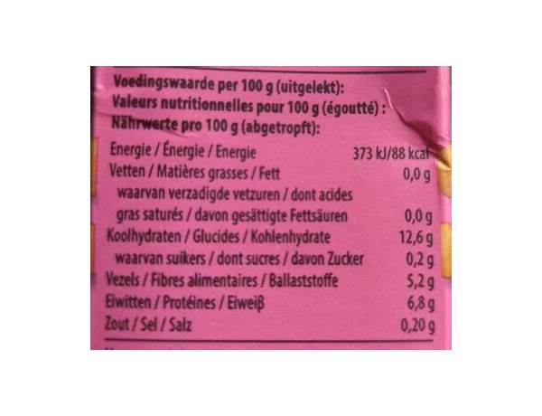 Rod linzen nutrition facts