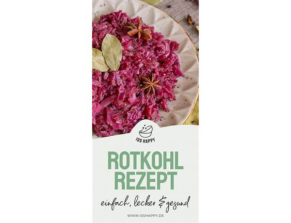 Rotkraut nutrition facts