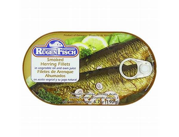 Rugen fisch, smoked mackerel fillets in vegetable oil ingredients