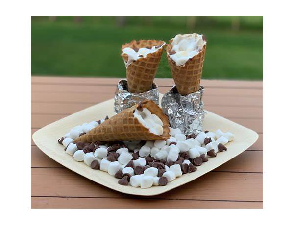 S'mores waffle cones ingredients