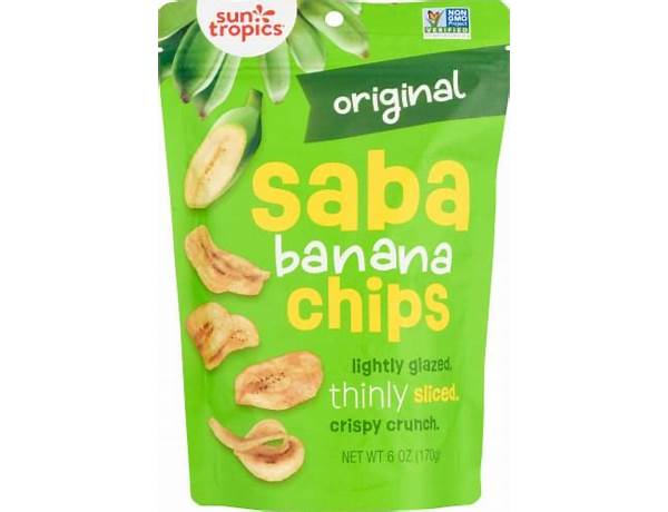 Saba banana chips food facts