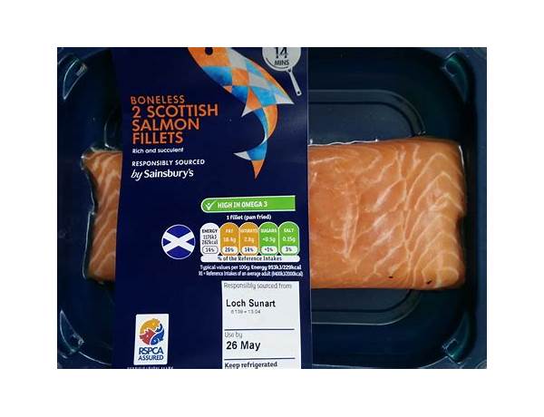 Sainsburys cherrywood smoked scottish salmon nutrition facts