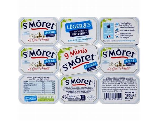 Saint moret  léger 8%mg food facts