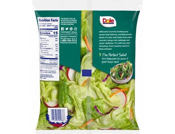 Salad blend cheese nutrition facts