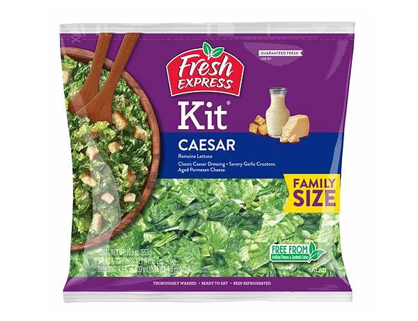 Salad kit family size caesar ingredients