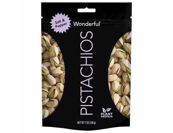 Salt and pepper pistachios food facts