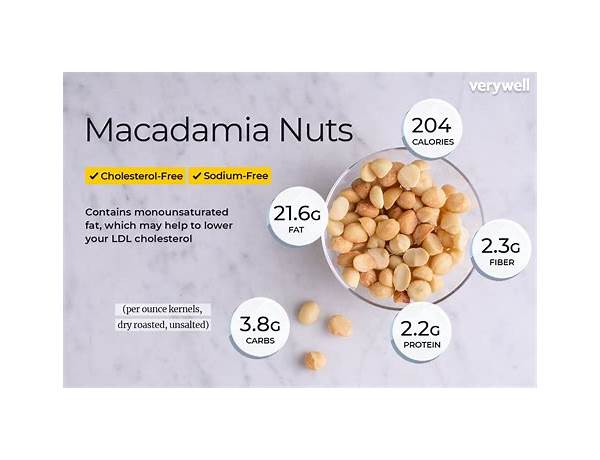 Salted caramel macadamia nuts nutrition facts