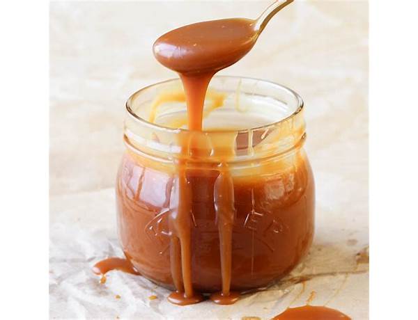 Salted caramel sauce topping food facts