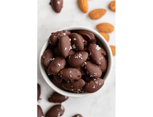 Salted chocolate dipped almonds food facts