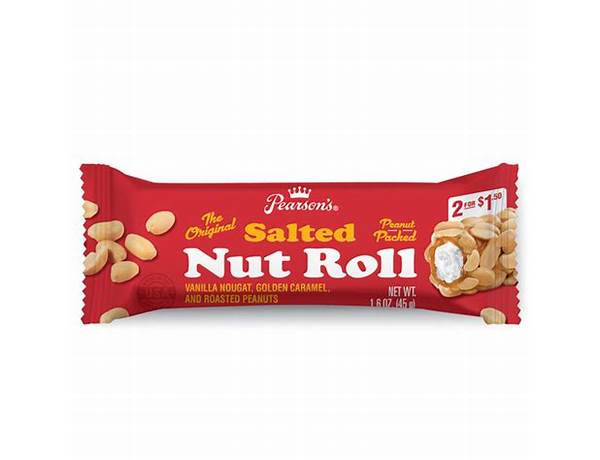 Salted nut roll food facts