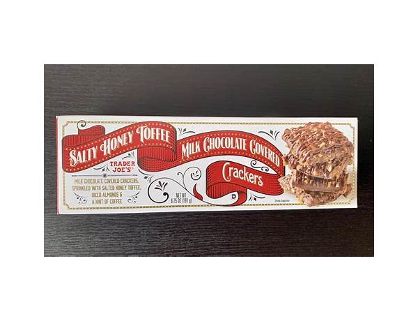Salty honey toffee milk chocolate crackers food facts