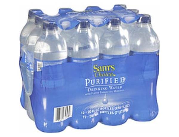 Sam's purified water - nutrition facts