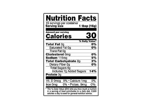 Samosa chutney nutrition facts