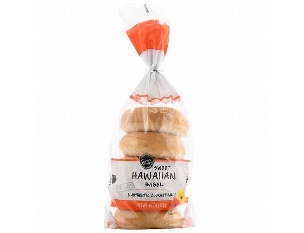 Sams choice hawaiian bagels - food facts