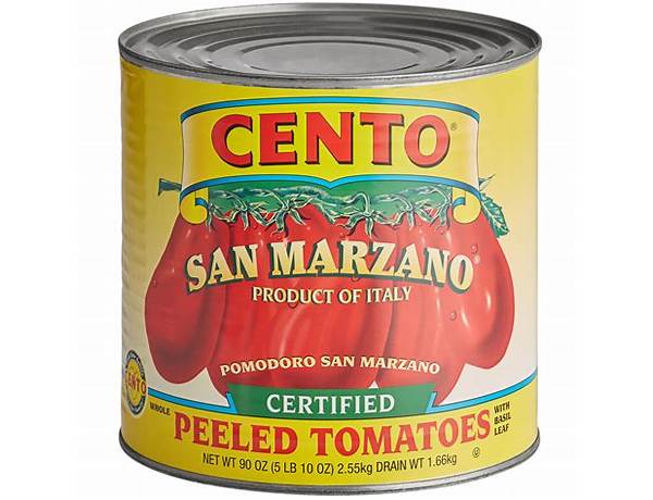 San marzano peeled tomatoes food facts