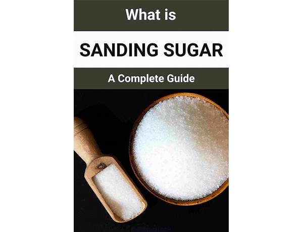 Sanding sugar nutrition facts