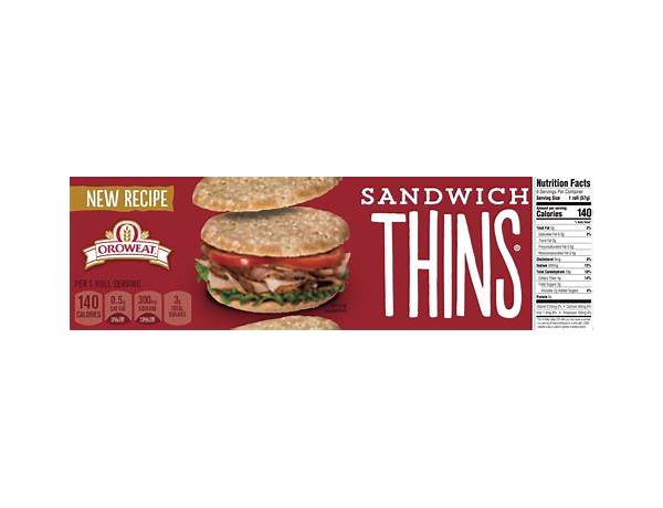 Sandwich thins food facts