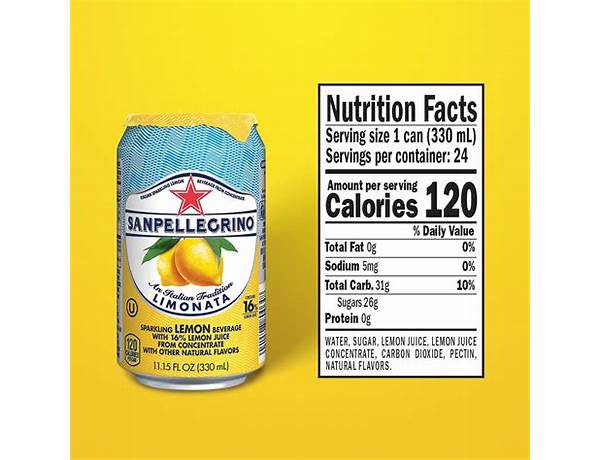 Sanpellegrino limonata food facts