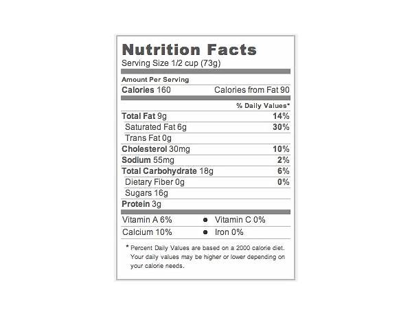 Santas white christmas nutrition facts