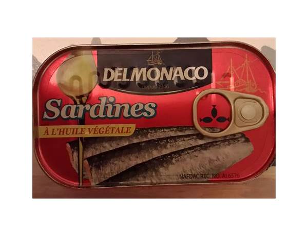 Sardine à l’huile végétale food facts