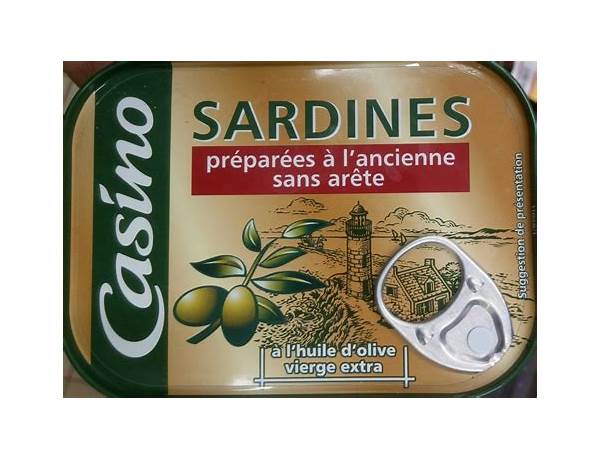 Sardines de bretagne préparées à l'ancienne à l'huile d'olive food facts